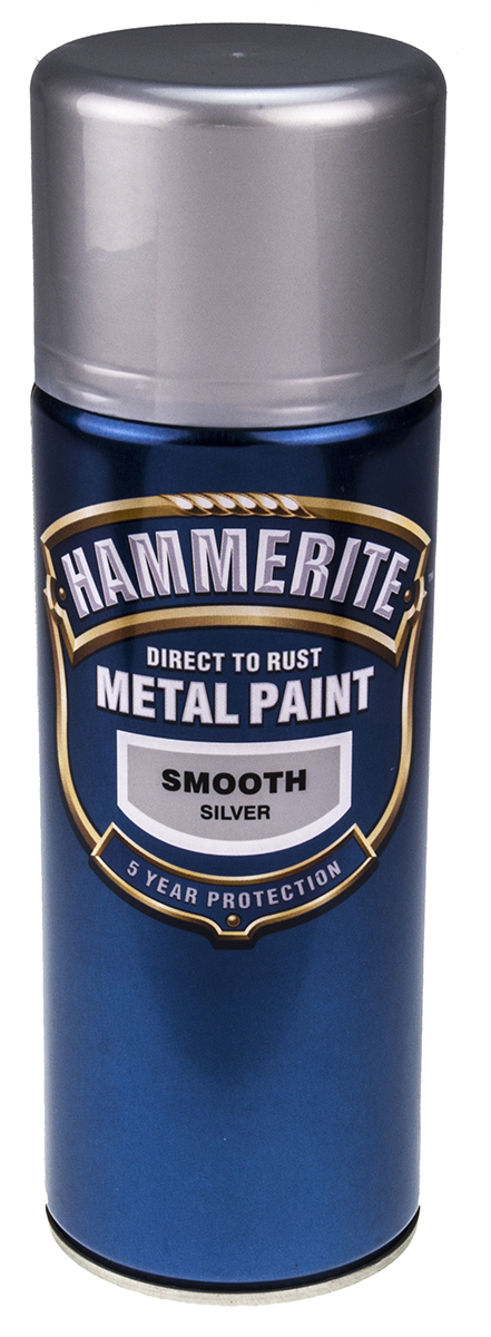 Hammerite 400 ml Silver Smooth Spray Paint