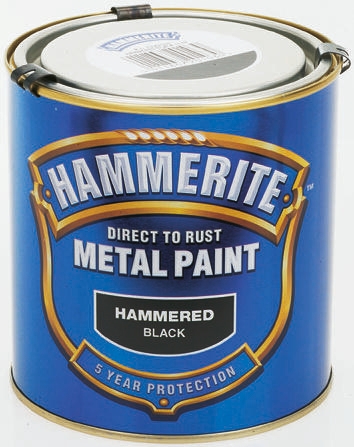 Hammerite Direct to Rust Paint in Hammered Black, 5 L