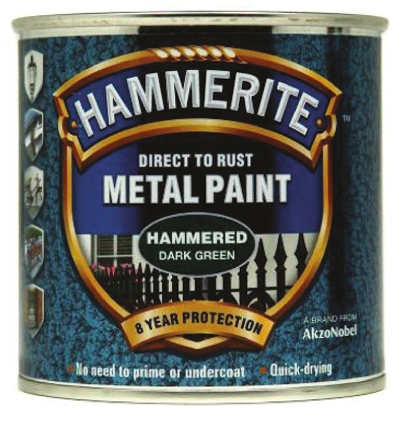 Hammerite Direct to Rust Paint in Hammered Green, 2.5 L