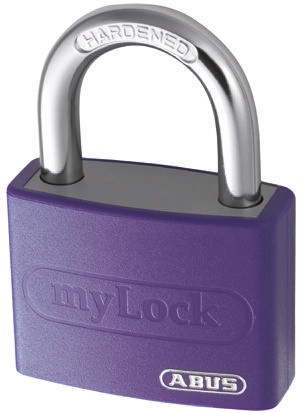 ABUS Keyed Steel, Aluminium Safety Padlock Weatherproof, 6.5 mm Shackle, 43 mm Body
