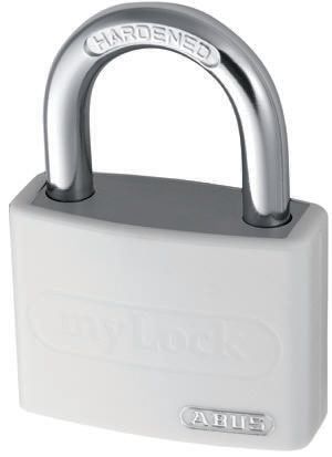 ABUS Keyed Steel, Aluminium Safety Padlock Weatherproof, 6.5 mm Shackle, 43 mm Body