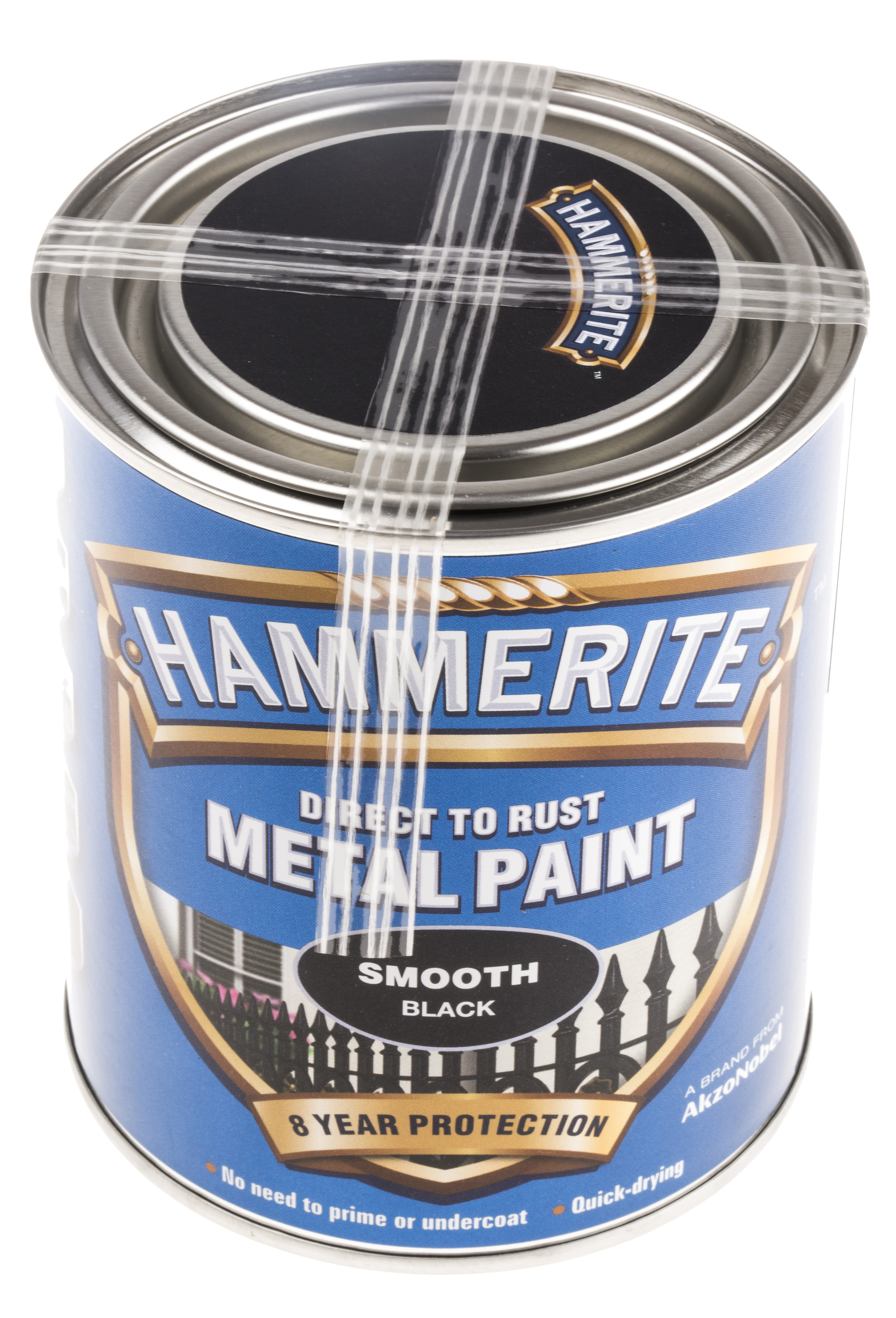Hammerite Direct to Rust Paint in Smooth Black, 750 ml