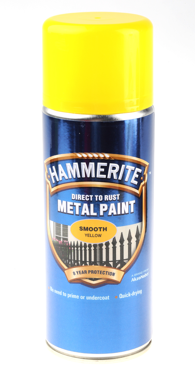 Hammerite 400 ml Yellow Smooth Spray Paint