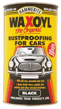 Hammerite Waxoyl Paint in Smooth Black, 2.5 L