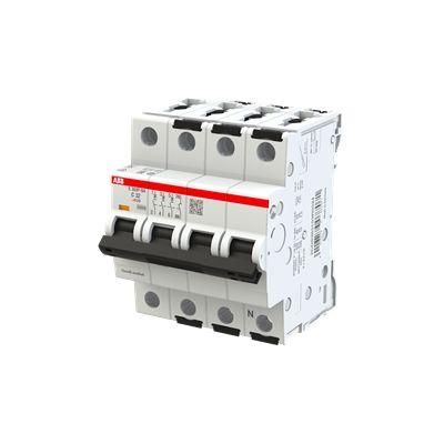 ABB System Pro M Compact S300P MCB, 3+N, 32A Curve C, 415V AC, 25 kA Breaking Capacity