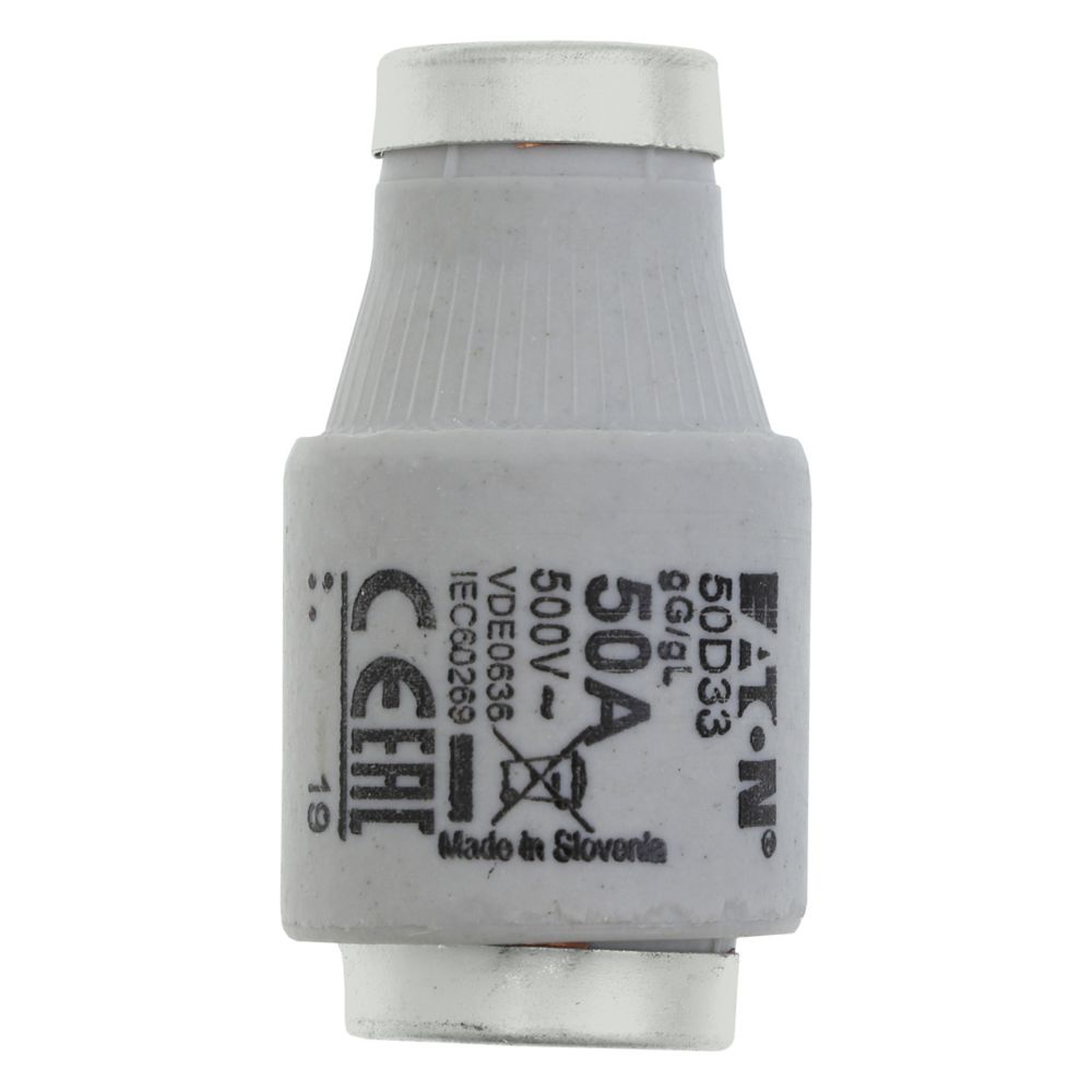 Eaton 50A D3 Bottle Fuse, 500V