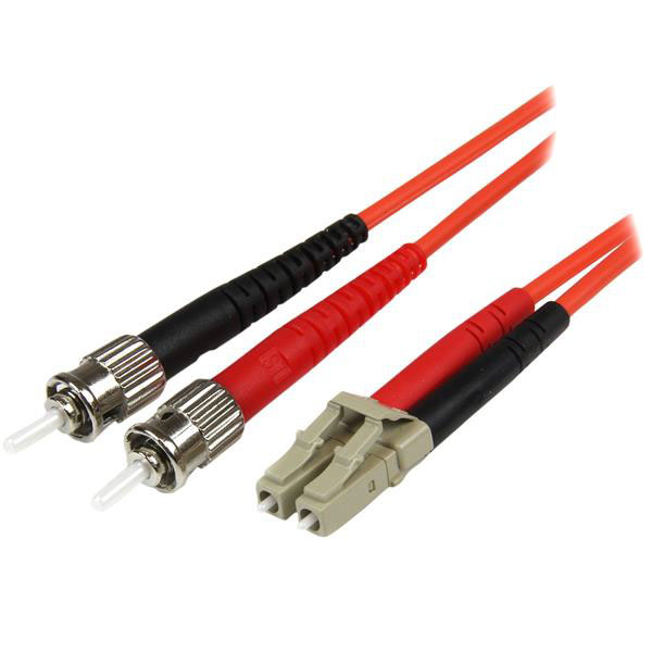 StarTech.com OM2 Duplex Fibre Optic Cable, 125 μm Low Smoke Zero Halogen, Orange, 5 m