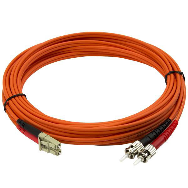 50fiblcst5 StarTech.com OM2 Duplex Fibre Optic Cable, 125 μm Low Smoke Zero Halogen, Orange, 5 m