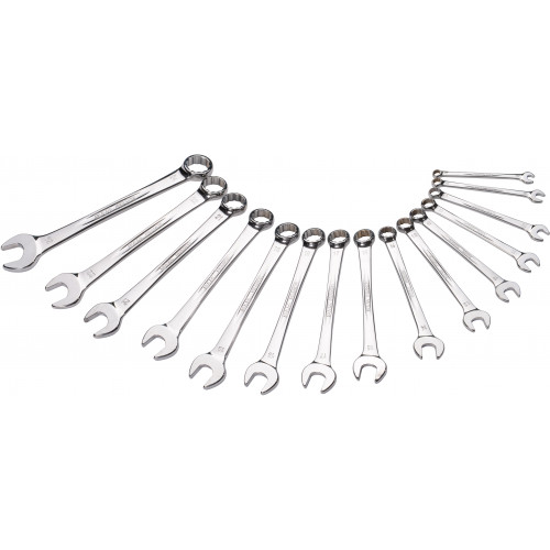 SAM 15-Piece Combination Spanner Set, Steel