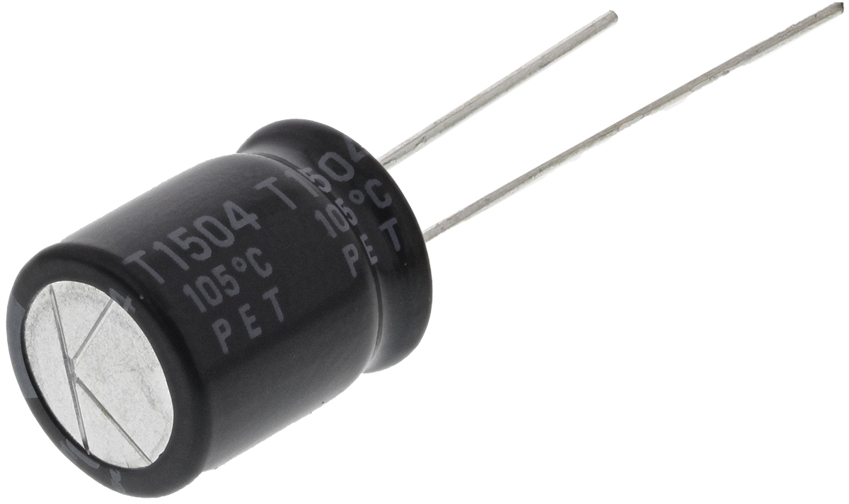 Rubycon 220 μF Capacitor 50V dc, Radial, Through Hole Radial Lead