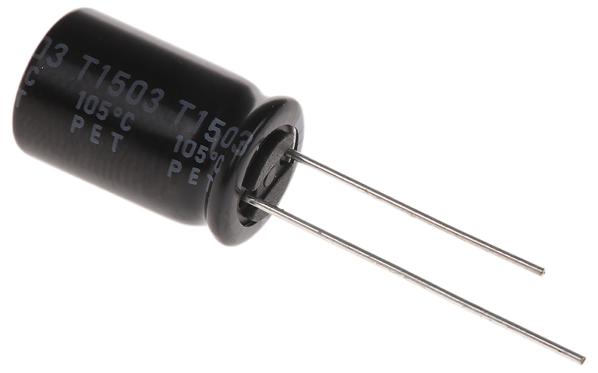 Rubycon 220 μF Capacitor 50V dc, Through Hole - 50ZL220MEFC10X16