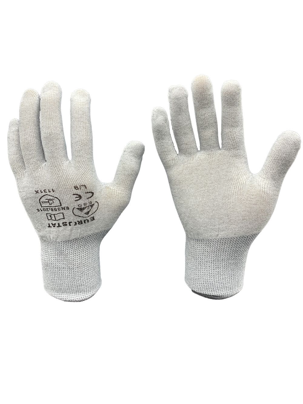 EUROSTAT Polyester Anti-Static Gloves, Size 10