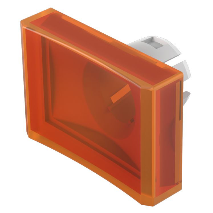 EAO Indicator Lens Rectangular Style, Orange, 21.5 mm Long
