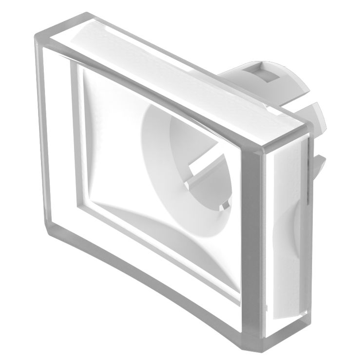 EAO Indicator Lens Rectangular Style, Clear, 21.5 mm Long