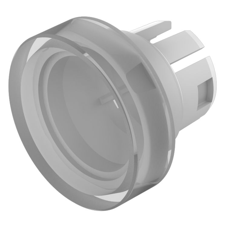 EAO Indicator Lens Round Style, Black, 15.8 mm diameter