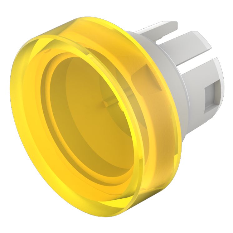 EAO Indicator Lens Round Style, Yellow, 15.8 mm diameter