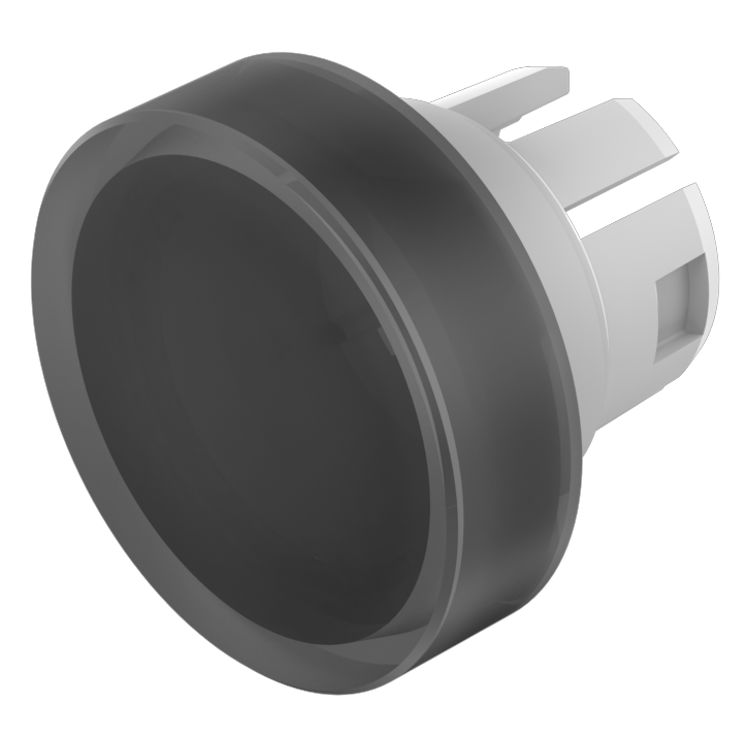 EAO Indicator Lens Round Style, Black, 15.8 mm diameter