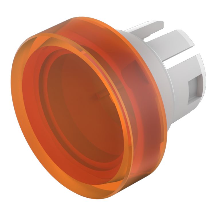 EAO Indicator Lens Round Style, Orange, 15.8 mm diameter