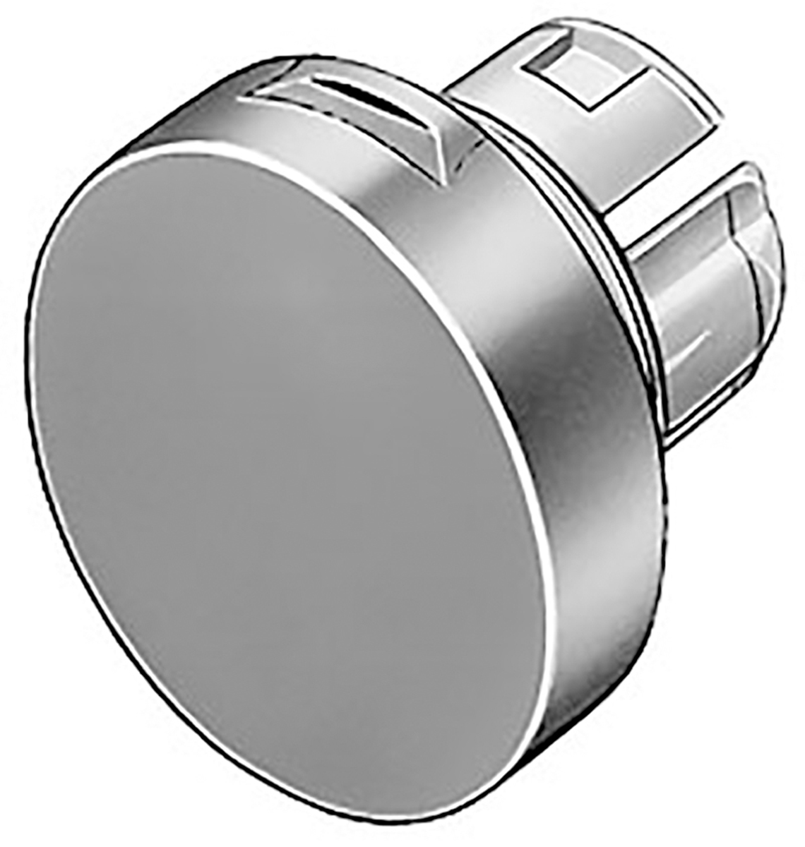 EAO Yellow Round Push Button Lens for Use with Series 51 Switch