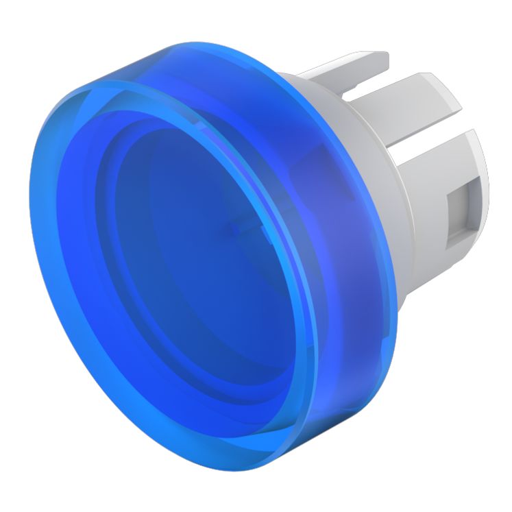 EAO Indicator Lens Round Style, Blue, 15.8 mm diameter