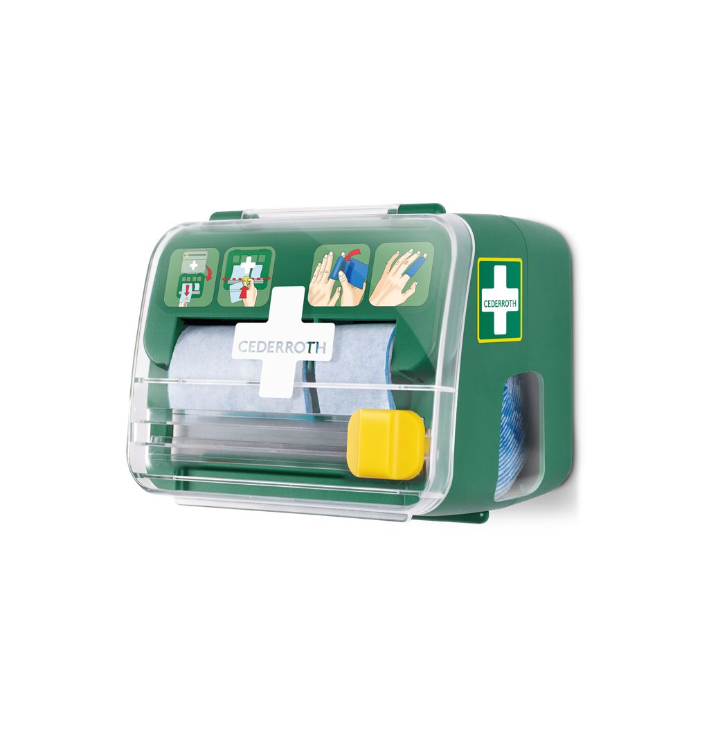 Cederroth Plastic Green First Aid Supply Dispenser, 2 Per Pack Per Package 1450000.00 mm