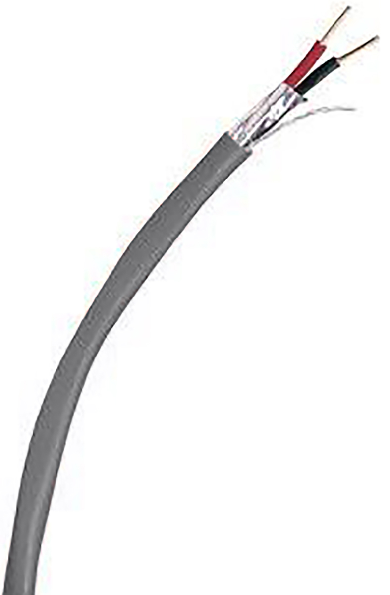 Belden 5100FE Control Cable, 2 Cores, 2.09mm² 14 AWG, Screened, 152 m, Grey Polypropylene Sheath