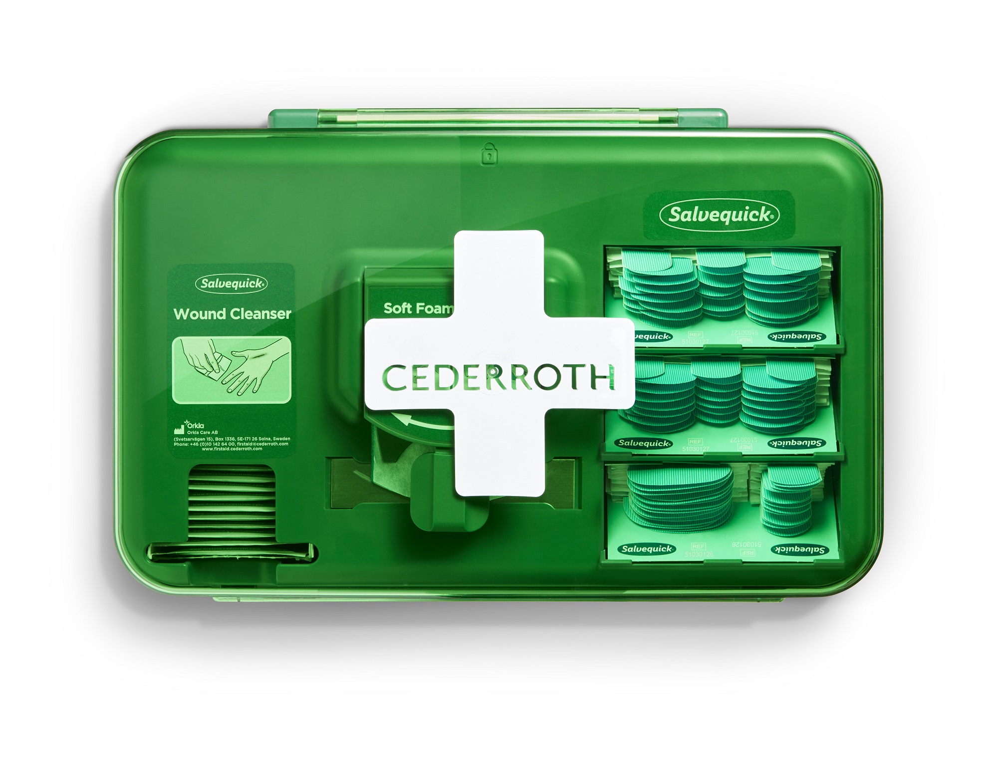 Cederroth Polycarbonate, ABS White Wound Care Dispenser Dispenser, 40 Per Pack Per Package 203 mm