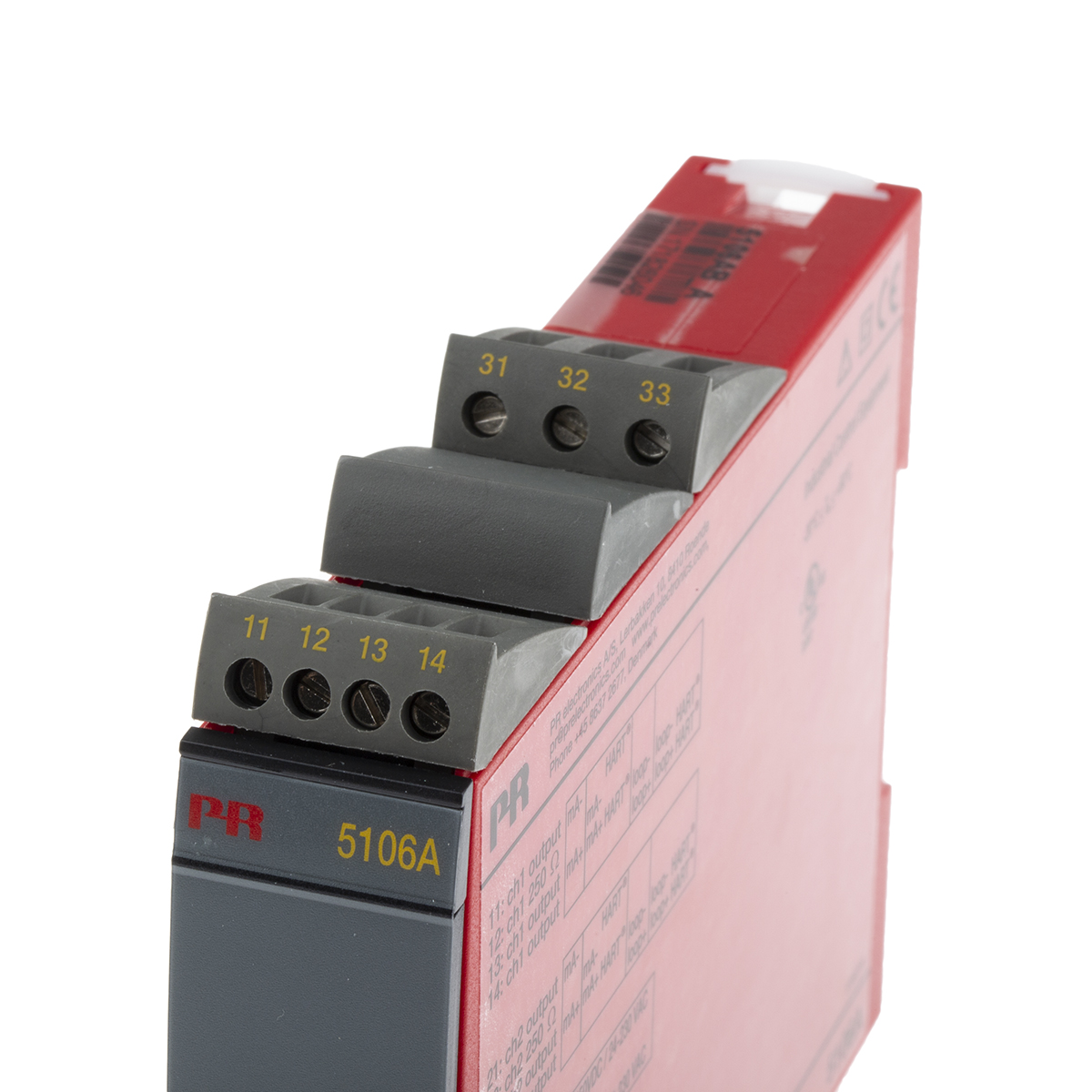 5106aba PR Electronics 5106A Series Transparent Repeater, Current Input, Current Output, 21.6 V ac, 253 V ac, 19.2V dc, 300 V dc