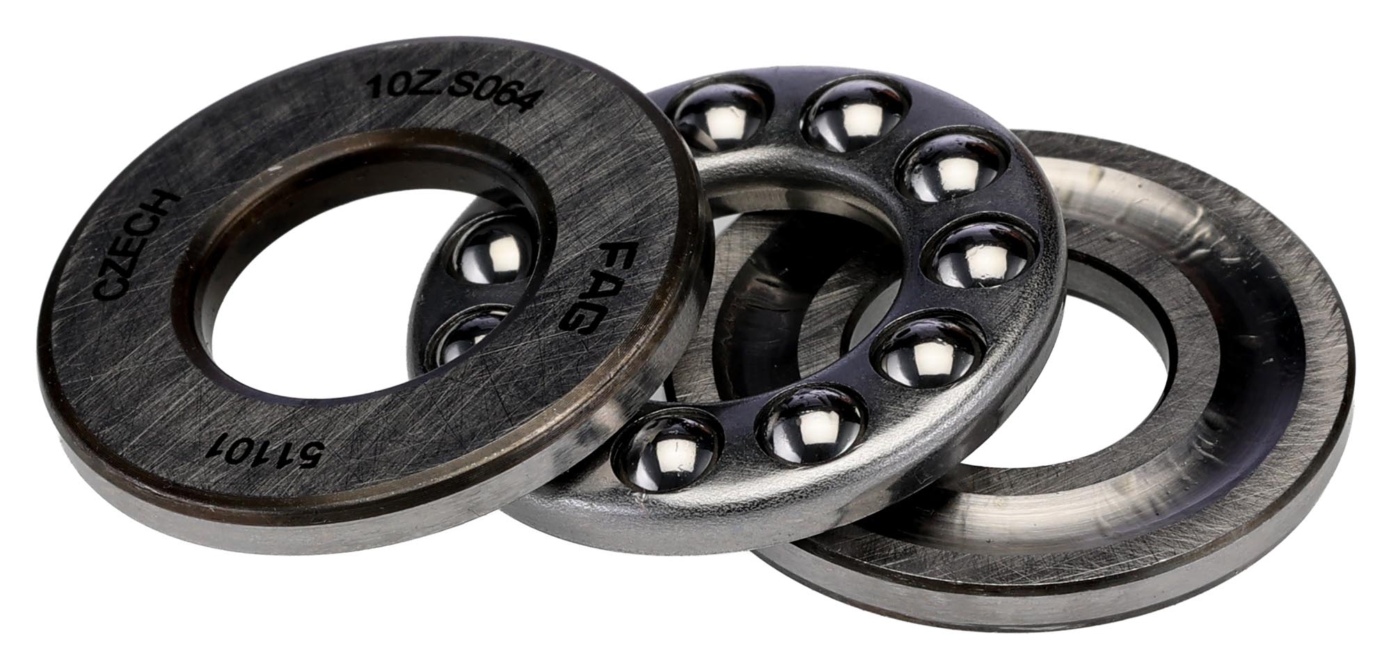 51101 FAG  1 Row Deep Groove Ball Bearing - 12 mm ID, 26 mm OD