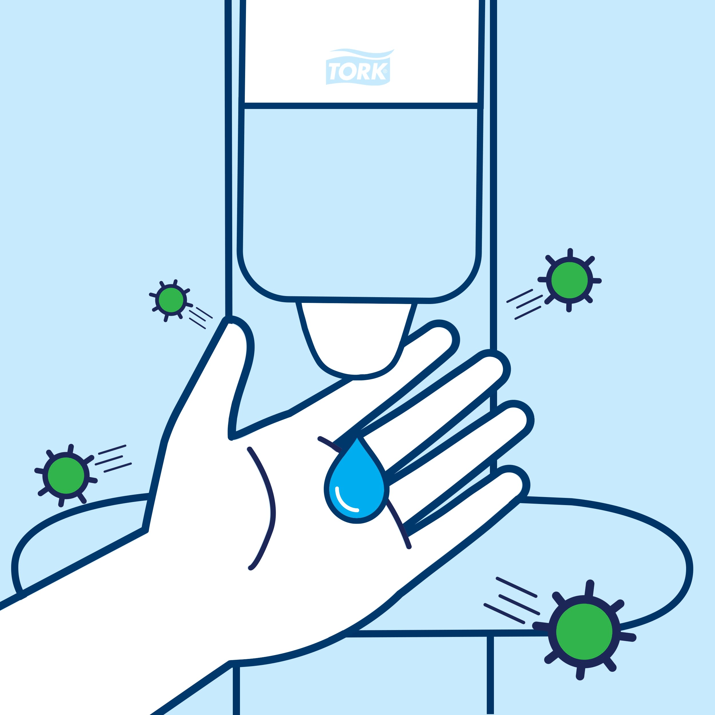 511055 Tork Hand Sanitiser Station 1.677 m x 459mm x 195 mm