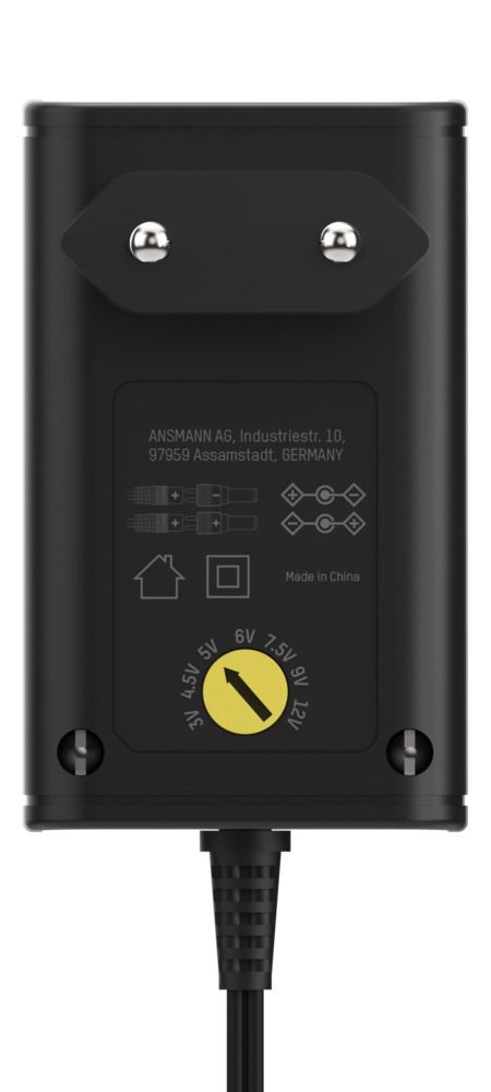 5111233 Ansmann 3.6 W AC/DC Adapter AC/DC Adapter Type C 3V dc Output, 600 mA