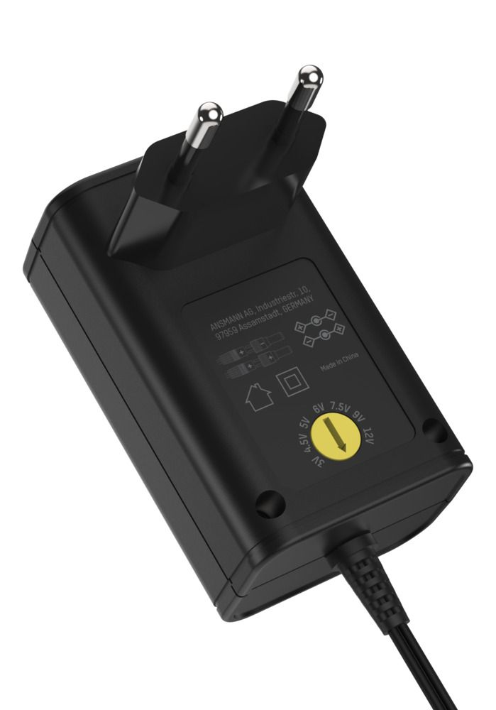 5111233 Ansmann 3.6 W AC/DC Adapter AC/DC Adapter Type C 3V dc Output, 600 mA