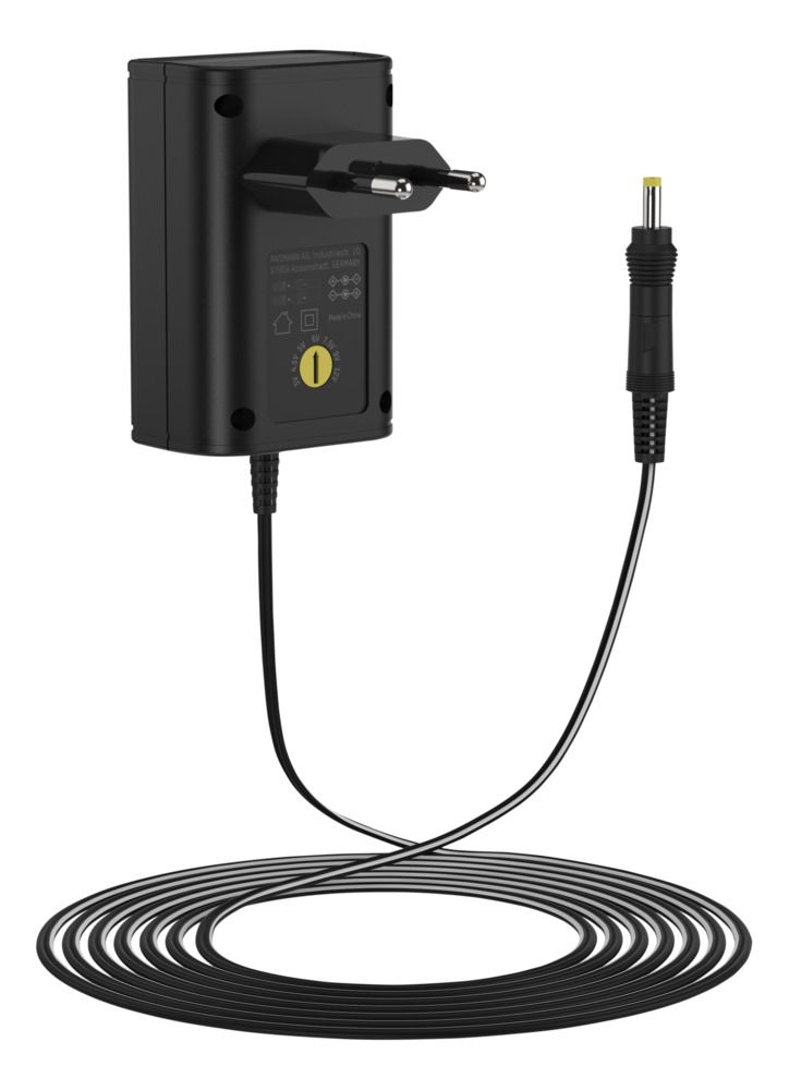 5111243 Ansmann 12 W AC/DC Adapter AC/DC Adapter Type C 12V dc, 3 V dc, 4.5 V dc, 5 V dc, 6 V dc, 7.5 V dc, 9 V dc Output, 1 A