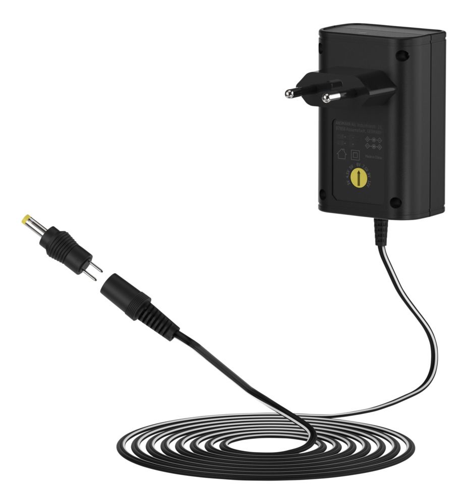 5111243 Ansmann 12 W AC/DC Adapter AC/DC Adapter Type C 12V dc, 3 V dc, 4.5 V dc, 5 V dc, 6 V dc, 7.5 V dc, 9 V dc Output, 1 A