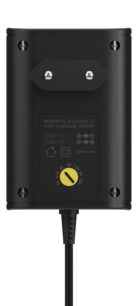 5111253 Ansmann 18 W AC/DC Adapter AC/DC Adapter Type C 12V dc, 3 V dc, 4.5 V dc, 5 V dc, 6 V dc, 7.5 V dc, 9 V dc Output, 1.5 A