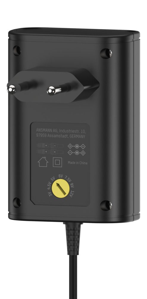 5111253 Ansmann 18 W AC/DC Adapter AC/DC Adapter Type C 12V dc, 3 V dc, 4.5 V dc, 5 V dc, 6 V dc, 7.5 V dc, 9 V dc Output, 1.5 A
