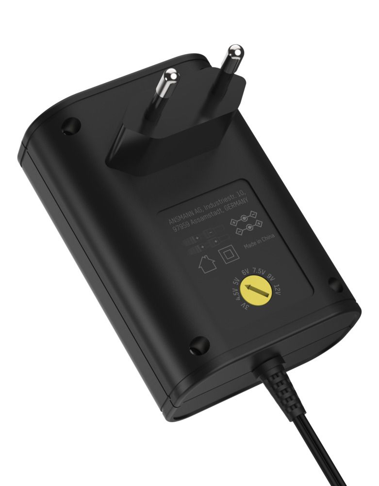 5111253 Ansmann 18 W AC/DC Adapter AC/DC Adapter Type C 12V dc, 3 V dc, 4.5 V dc, 5 V dc, 6 V dc, 7.5 V dc, 9 V dc Output, 1.5 A