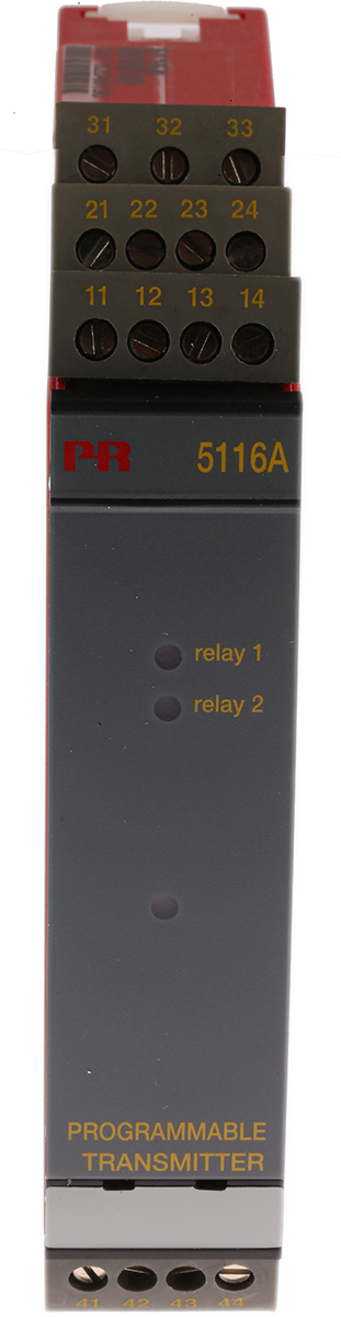 PR Electronics 5 Series Signal Conditioner, Voltage Input, Current Output, 21.6V, 253 V Supply