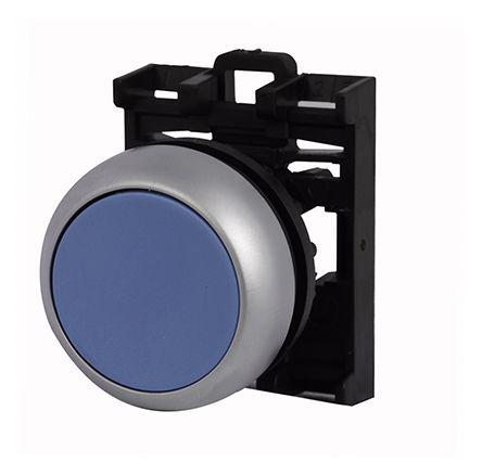 Eaton M22 Series, Blue Push Button Head, Momentary, 22.5mm Cutout
