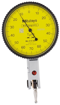 Mitutoyo 513-401E Metric DTI Gauge, 0.14 mm Max. Measurement, 0.001 mm Resolution, ±3 μm Accuracy, UKAS
