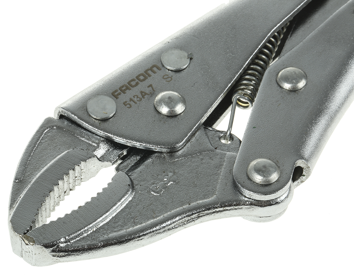 513a7 Facom Locking Plier, 190mm Overall