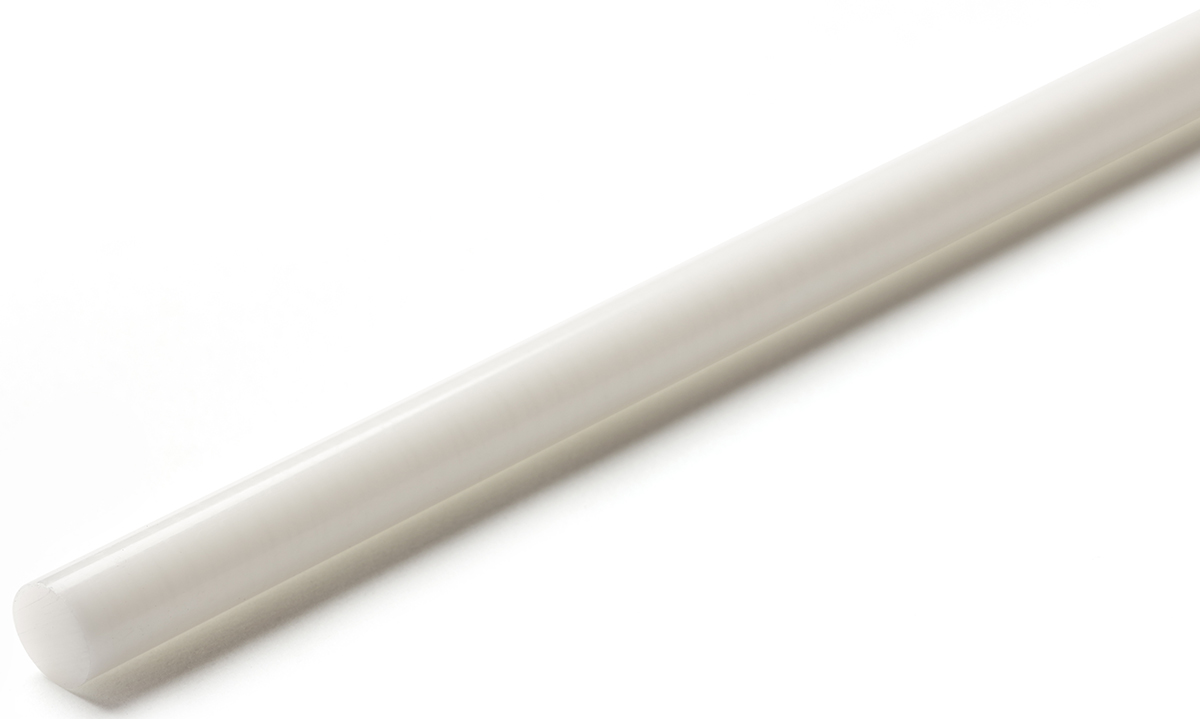RS PRO White Acetal Rod, 500 mm x 125 mm Diameter