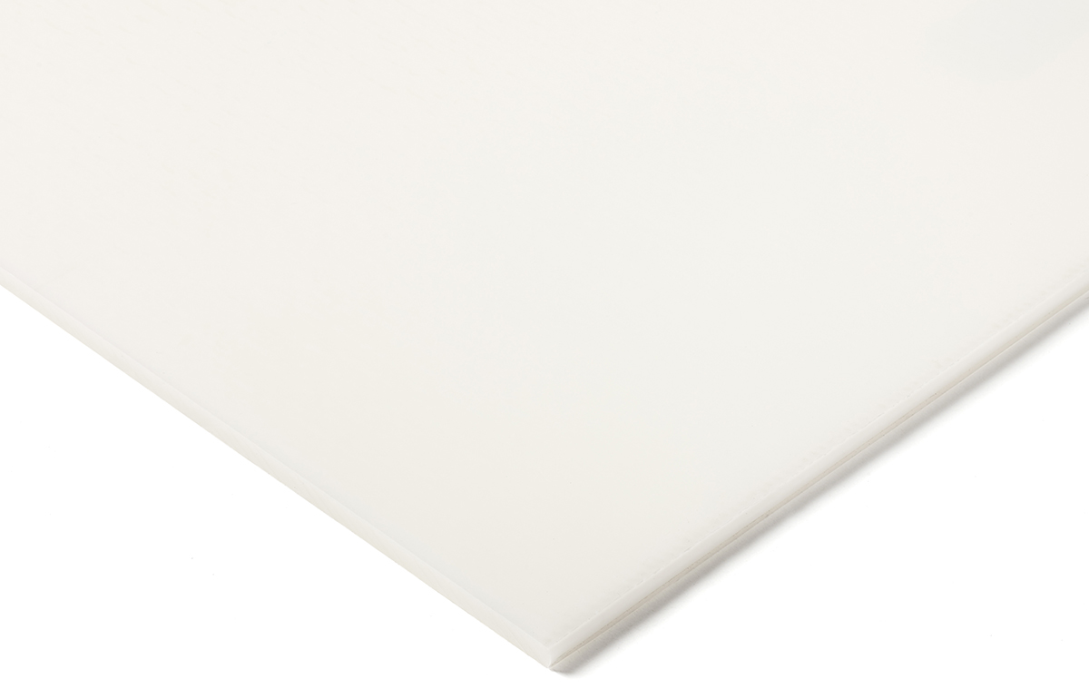 RS PRO White Polyoxymethylene Plastic Sheet, 500 mm x 330mm x 16 mm