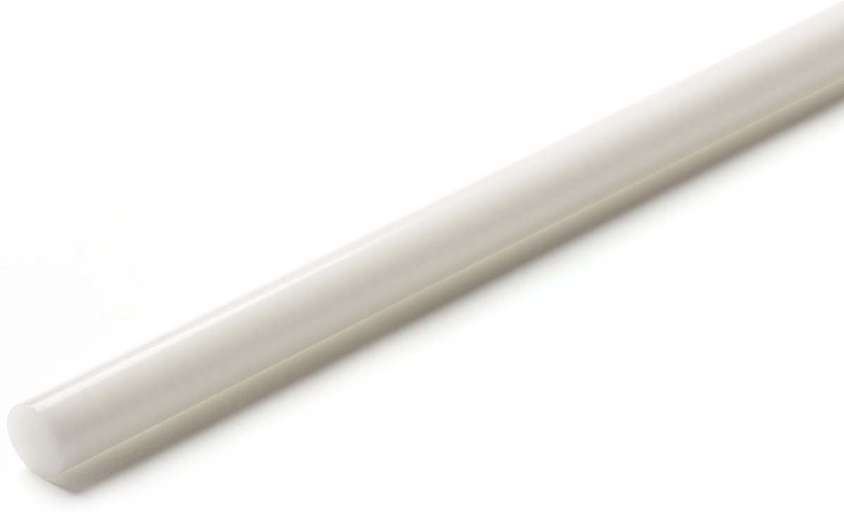 RS PRO White Acetal Rod, 1 m x 56 mm Diameter