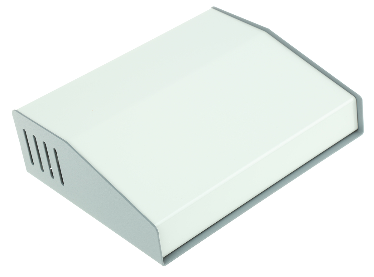 Hammond 515 Series Grey Aluminium, Steel Desktop Enclosure Sloped Front, 193 mm 58 mm, 159 mm