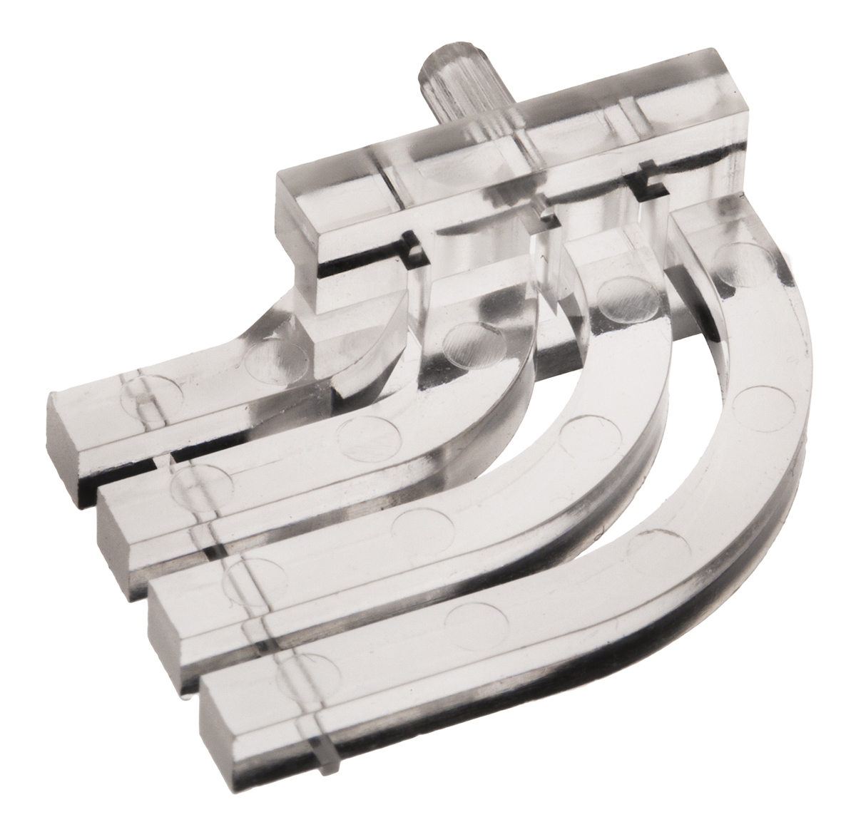 Dialight PCB 4-Way Right Angle Rigid LED Light Pipe Clear, 3.1 mm