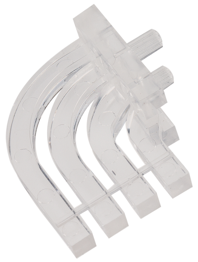 515-1023f Dialight PCB 4-Way Right Angle Rigid LED Light Pipe Clear, 3.1 mm