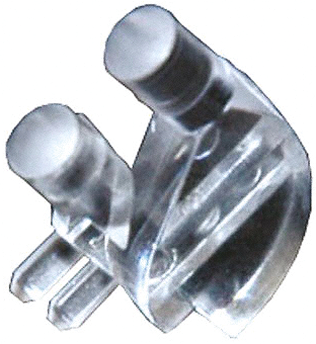 515-1061F Dialight PCB 2-Way Right Angle Rigid LED Light Pipe Clear, 3 x 3 mm