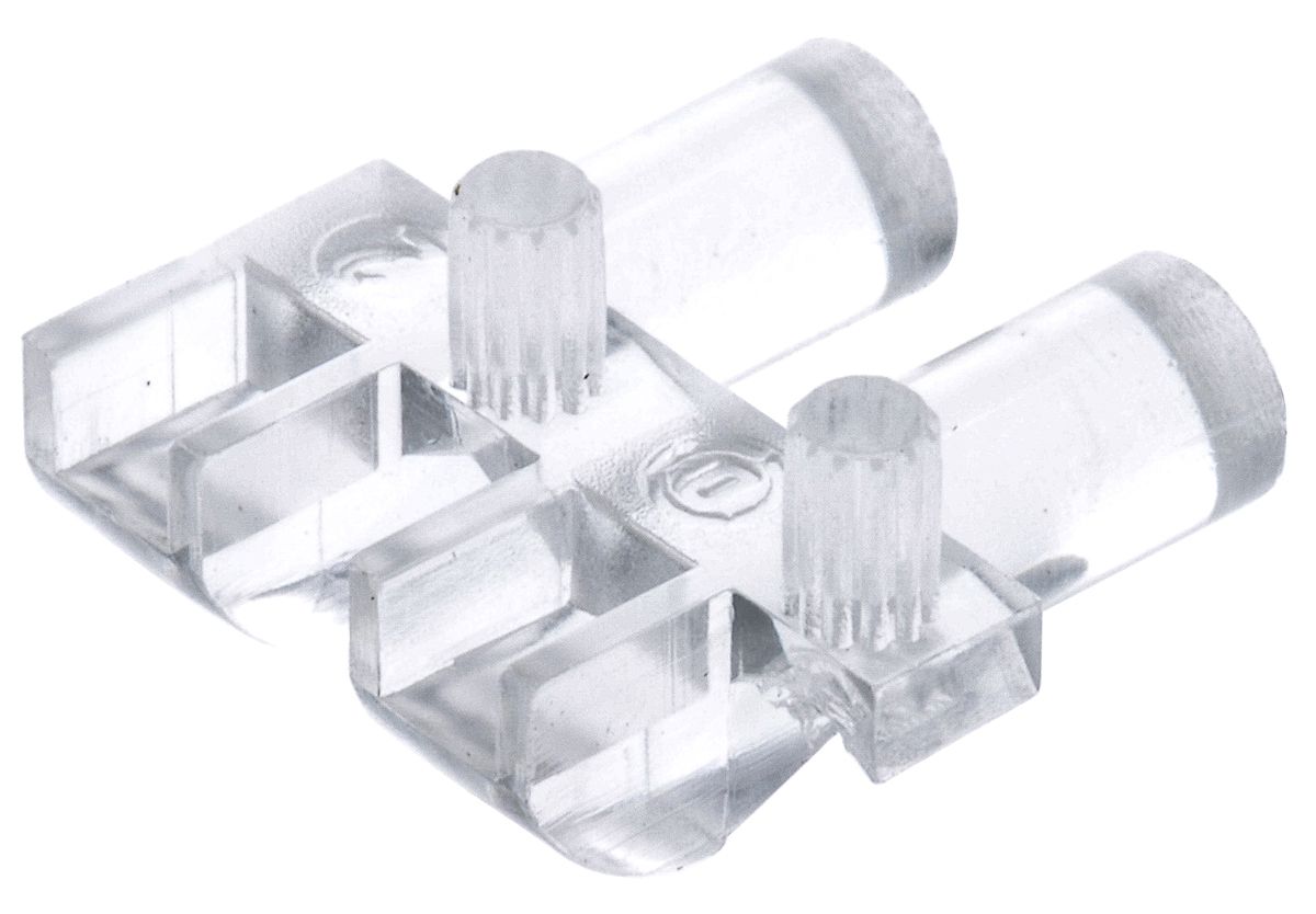 Dialight PCB 2-Way Right Angle Rigid LED Light Pipe Clear, 3 x 1.6 mm
