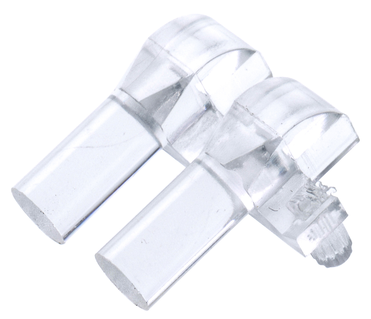 515-1071f Dialight PCB 2-Way Right Angle Rigid LED Light Pipe Clear, 3 x 1.6 mm